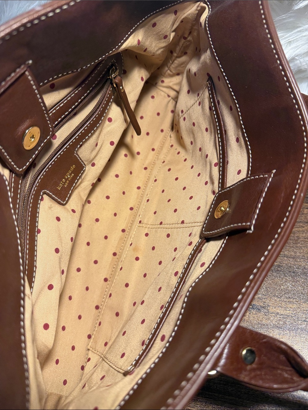 kate spade Brown Leather Shoulder Bag - Picture 7 of 7